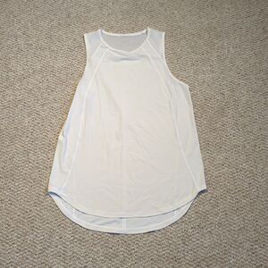 Lululemon Sculpt Tank Top Womens 6 White Athletic Gym Workout